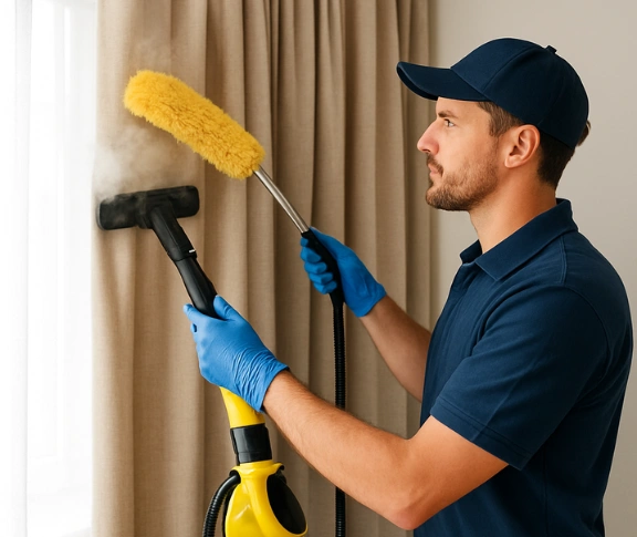 Trusted blind cleaning technician Matty Curtain Cleaning little-bay-nsw QLD
