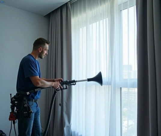 Professional drapes cleaning process tools Matty Curtain Cleaning little-bay-nsw