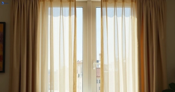 Dull dusty drapes in little-bay-nsw before professional cleaning